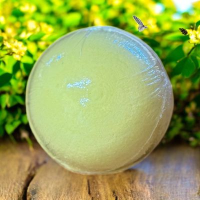 YELLOW ROUND BATH BOMB