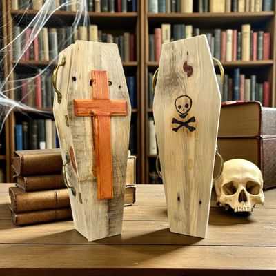 Locally Made Wood Coffin Box