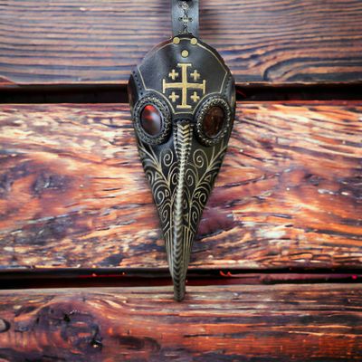 Leather Plague Doctor Facemask