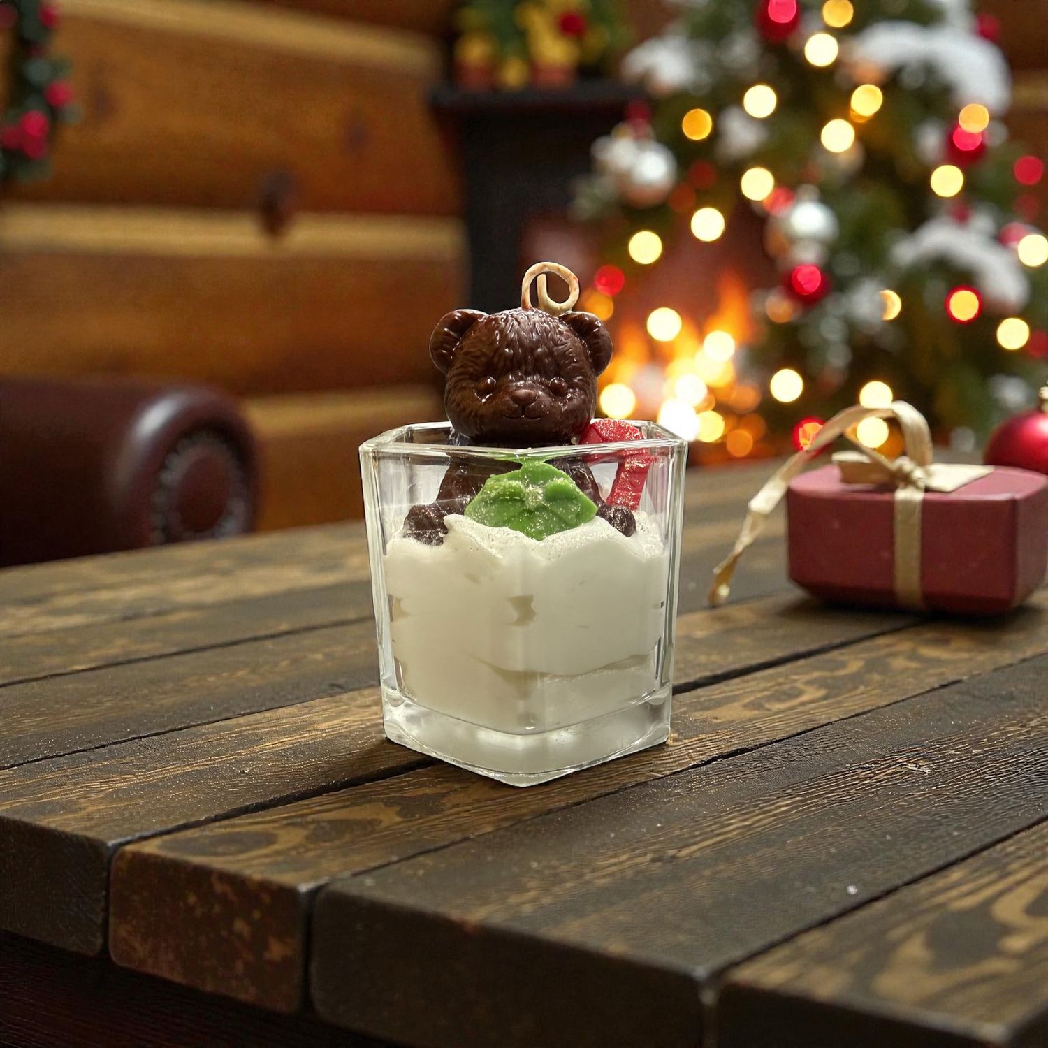 Christmas Bear Candle