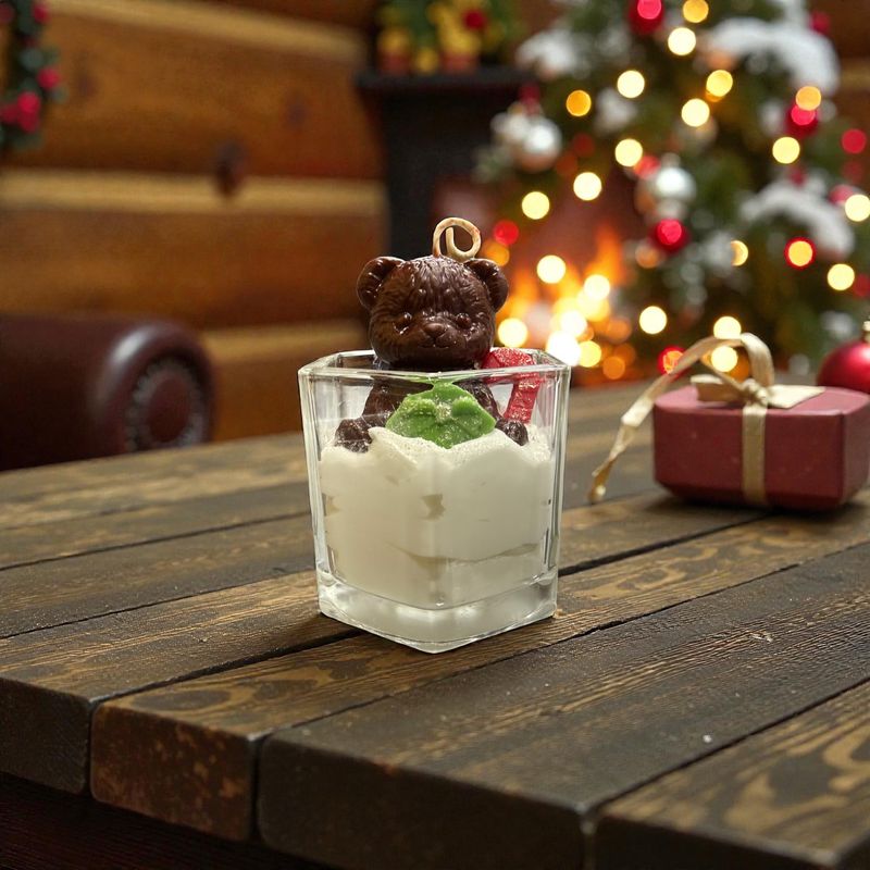 Christmas Bear Candle