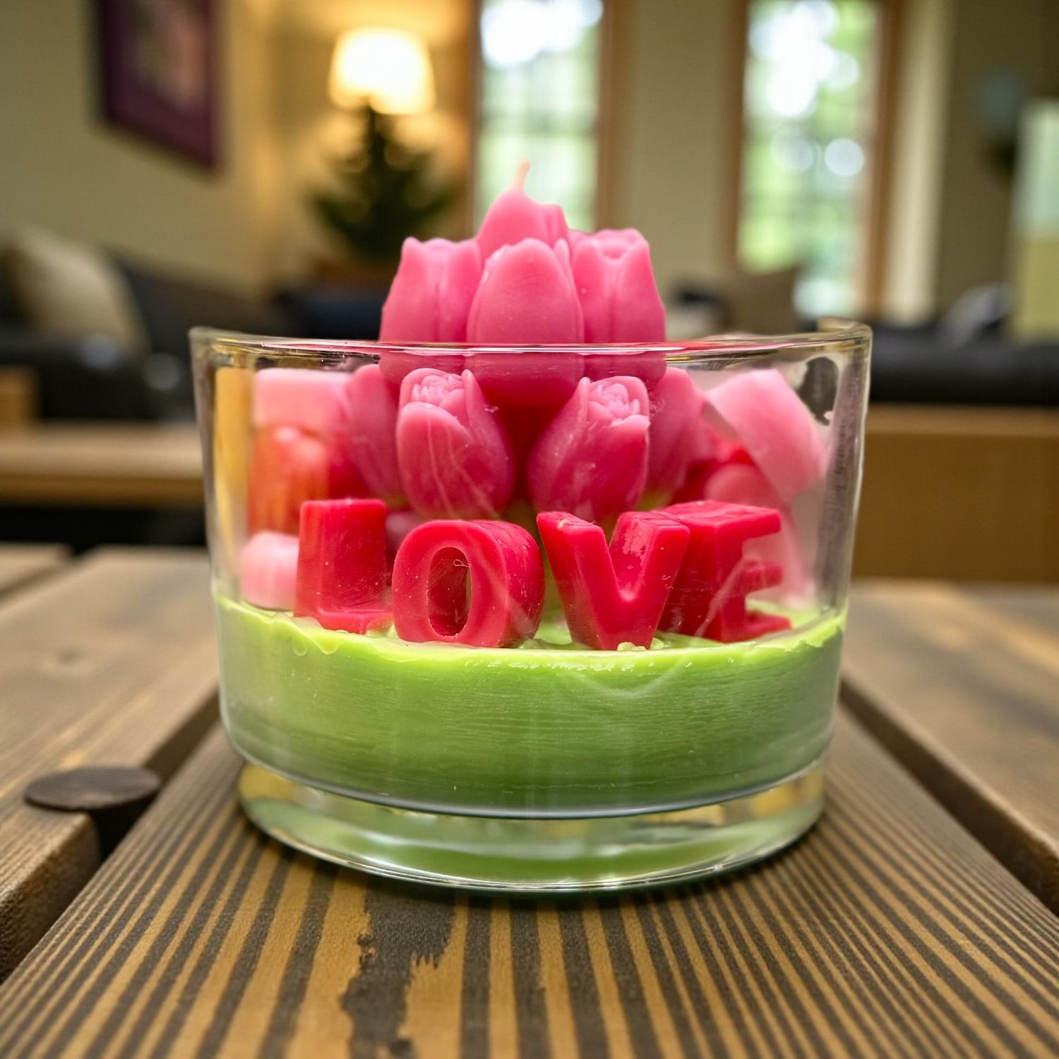 Love Blooms Here Candle