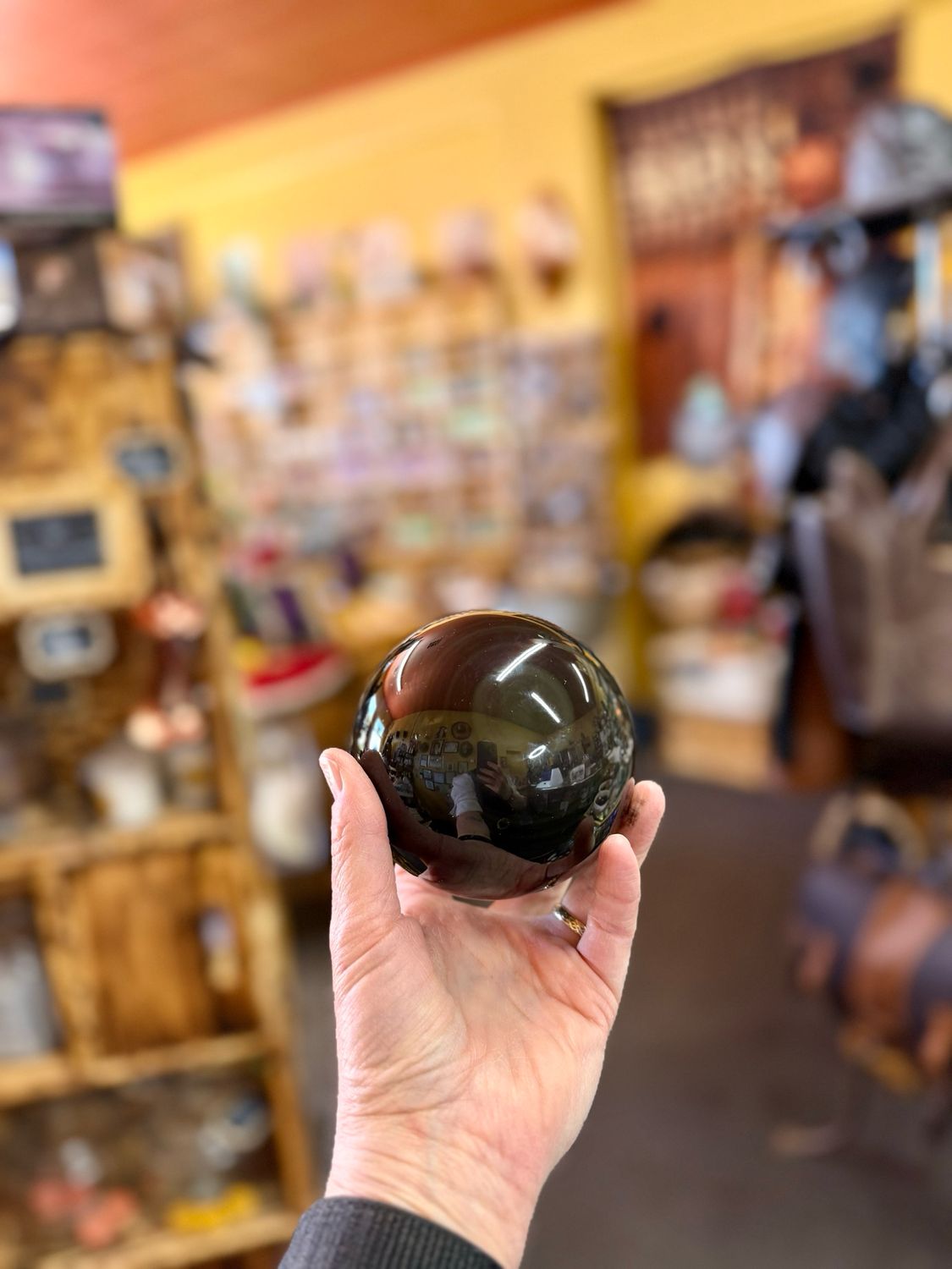 Rainbow Obsidian Sphere