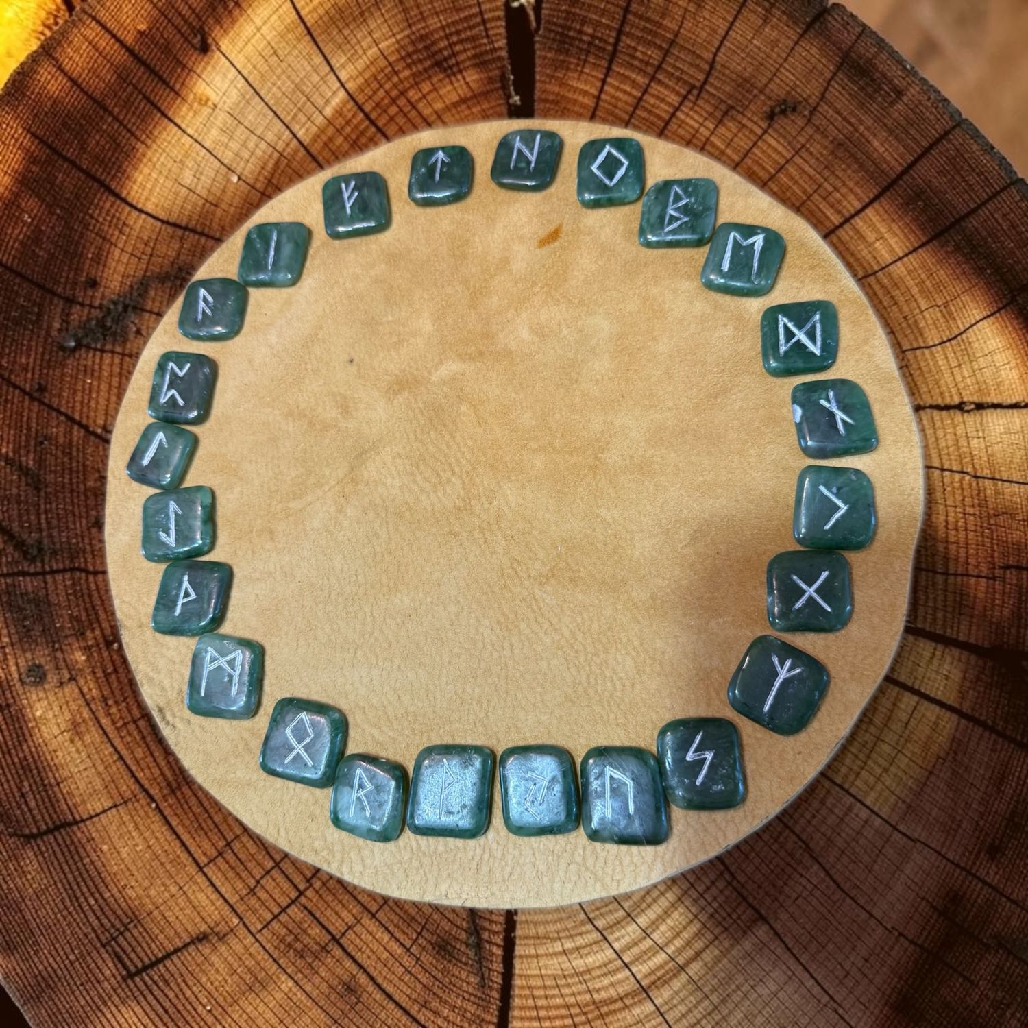 Nephrite Jade Runes