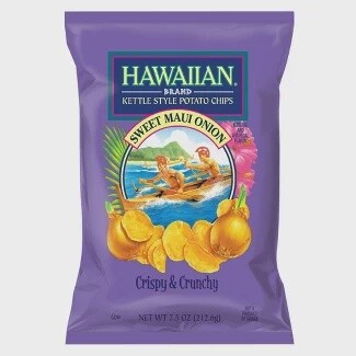 Hawaiian Sweet Maui Onion Chips 7.5 oz