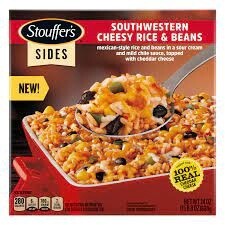 Stouffers southwestern cheesy rice &amp; beans