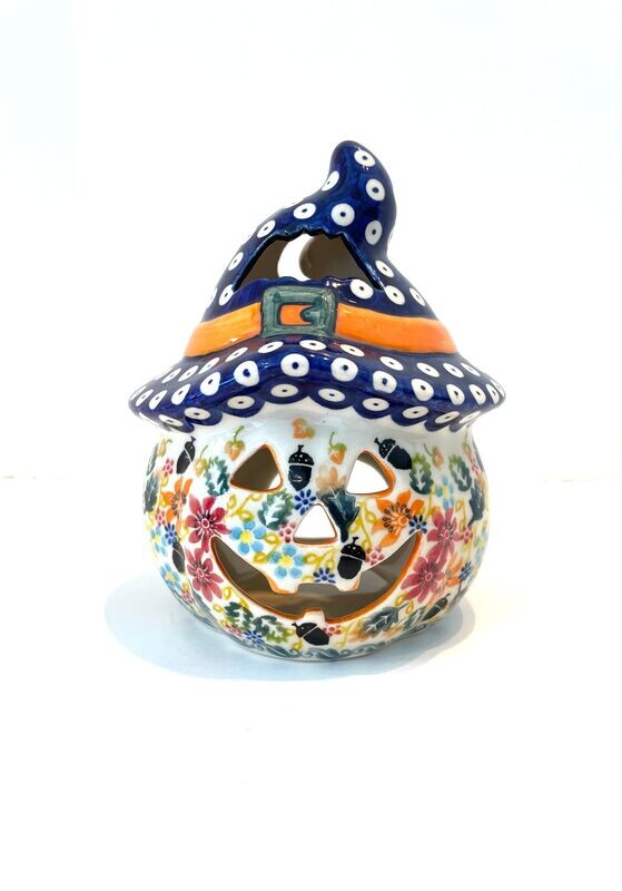 Small Unikat Pumpkin With Hat - Shape V575 - 00719