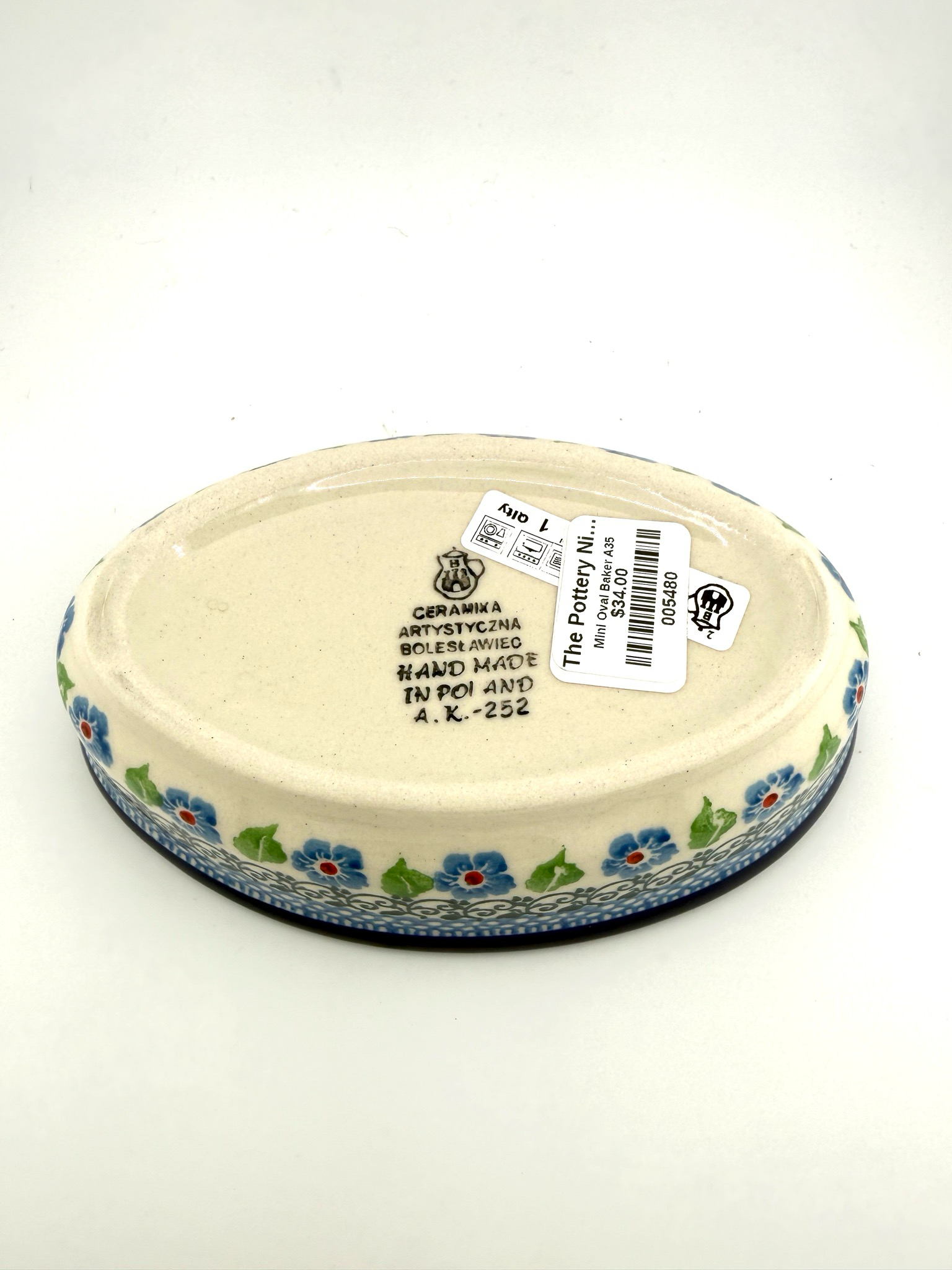 Mini Oval Baker - Shape A35 - 01396