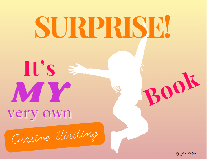 Girl Customized Tracing and Learning Book - Cursive Option