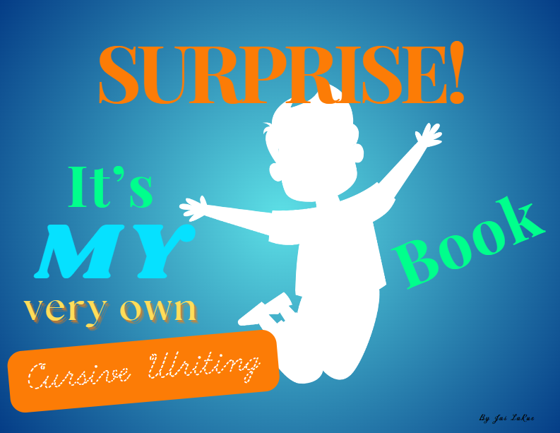 Boy Customized Tracing and Learning Book - Cursive Option