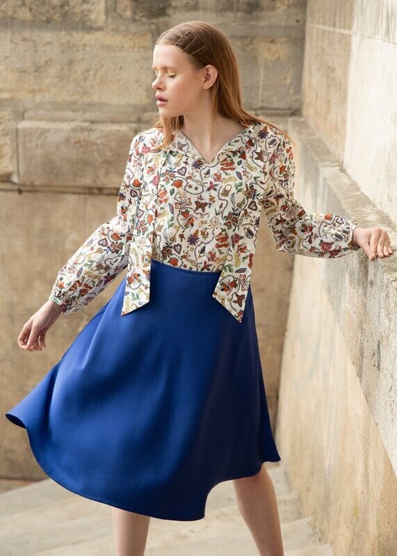 Chemise LOVE en coton liberty