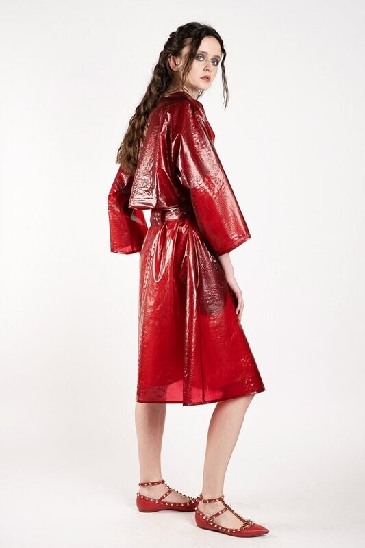 Trench LIO rouge imperméable