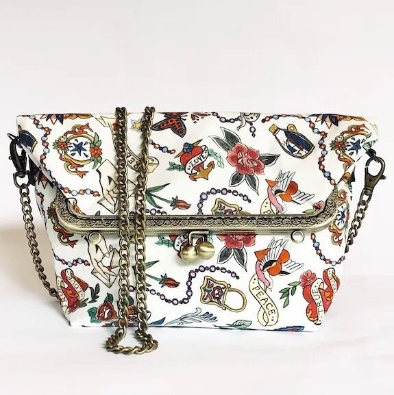 Sac pliage  LOVE en coton de Liberty