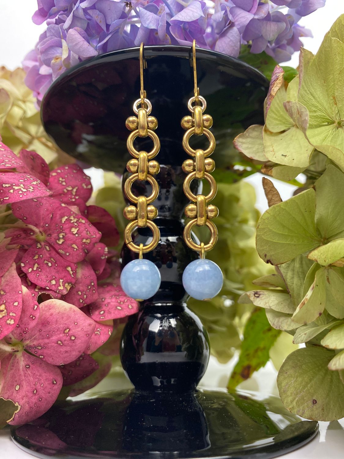 Boucles d'oreilles CAMILLE style rétro