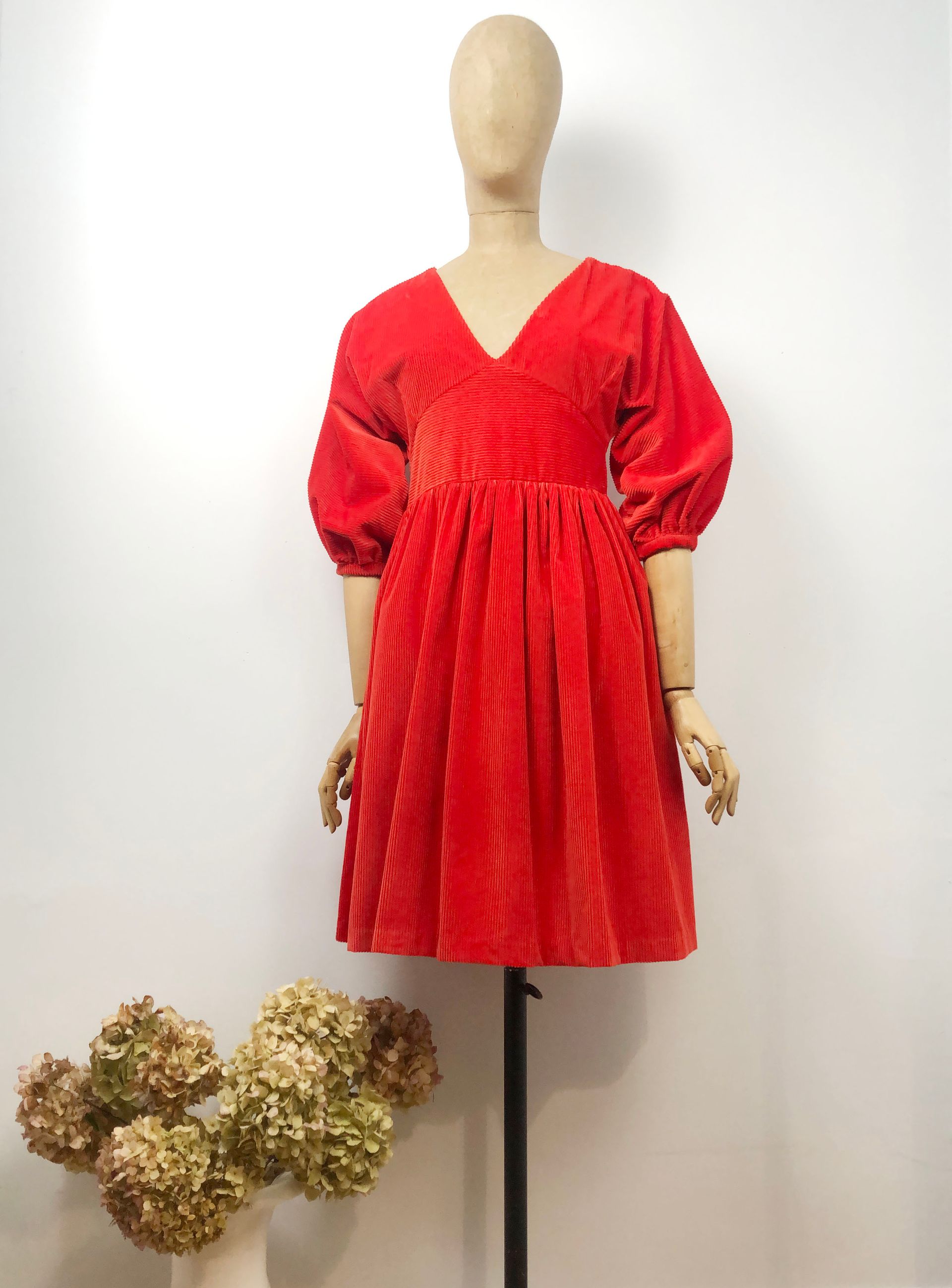 Robe CHERIE en velour côtelé