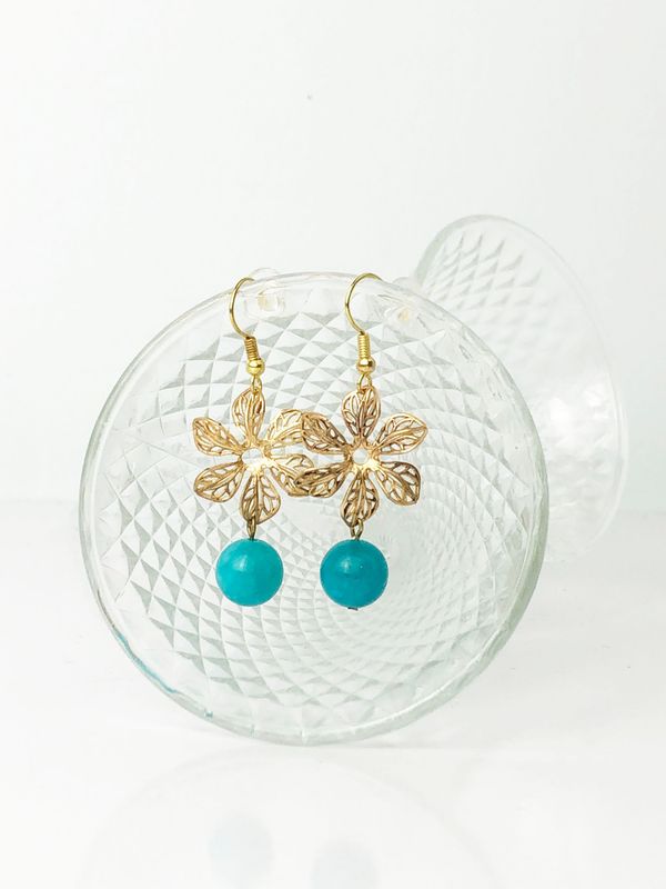 Boucles d'oreilles CYAN