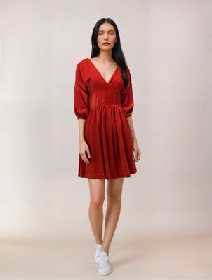 Robe CHERIE en velour côtelé