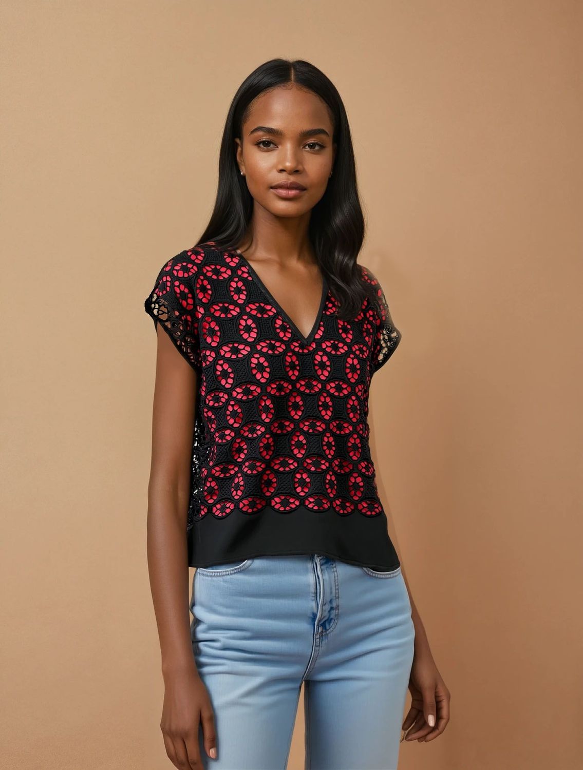 Top ROSA en coton