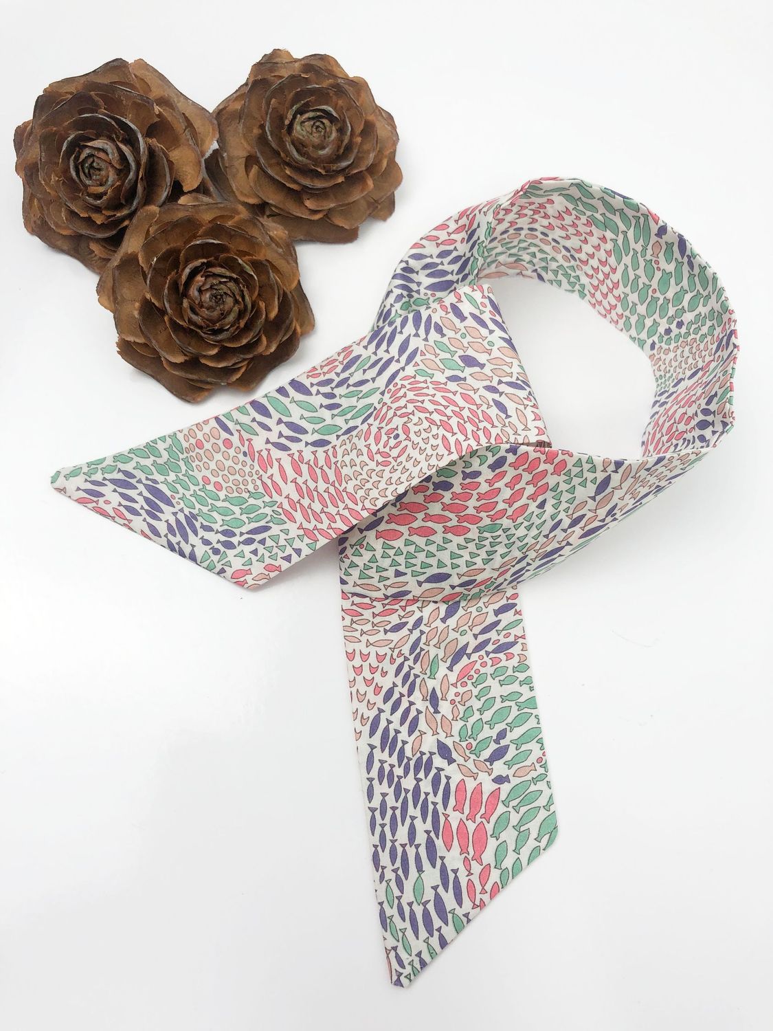 Petit foulard FISH en coton