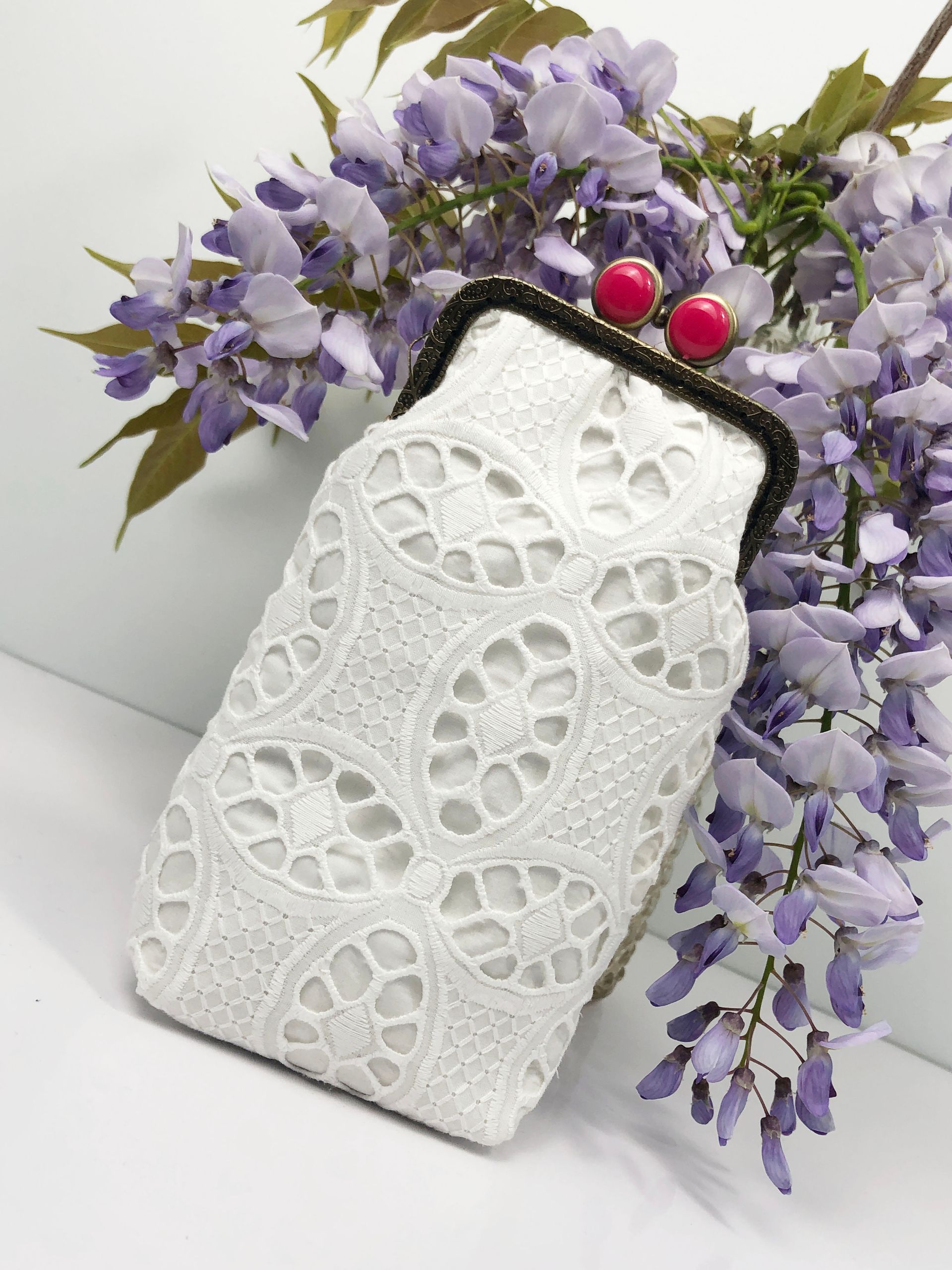 Étui à lunettes WHITE ROSA