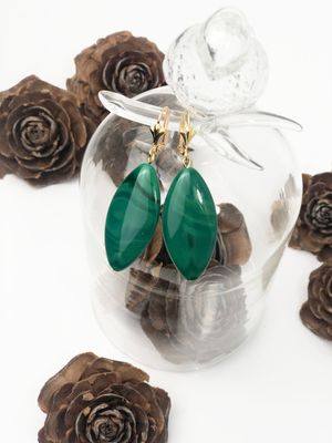 Boucles d'oreilles GAELLE vert