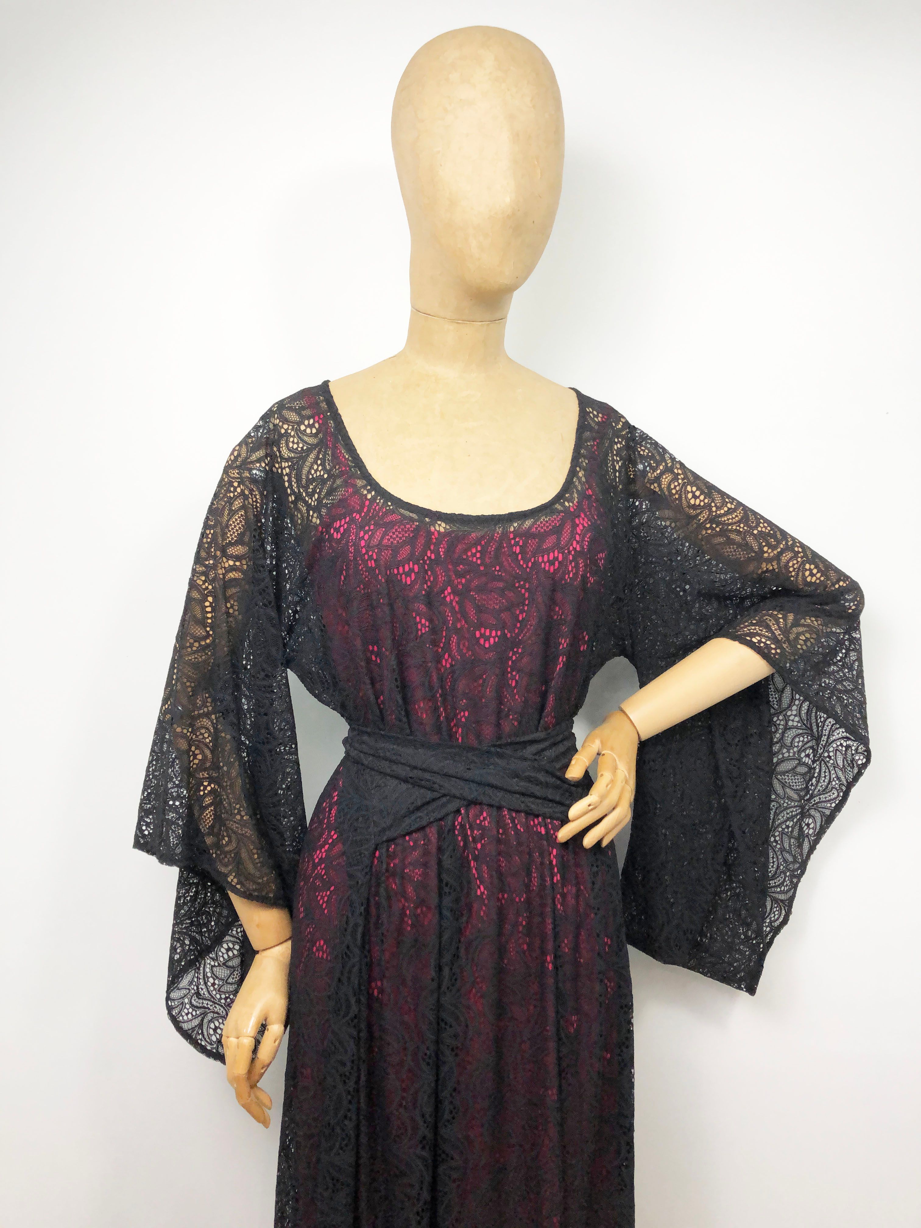 Robe DIVA black lace