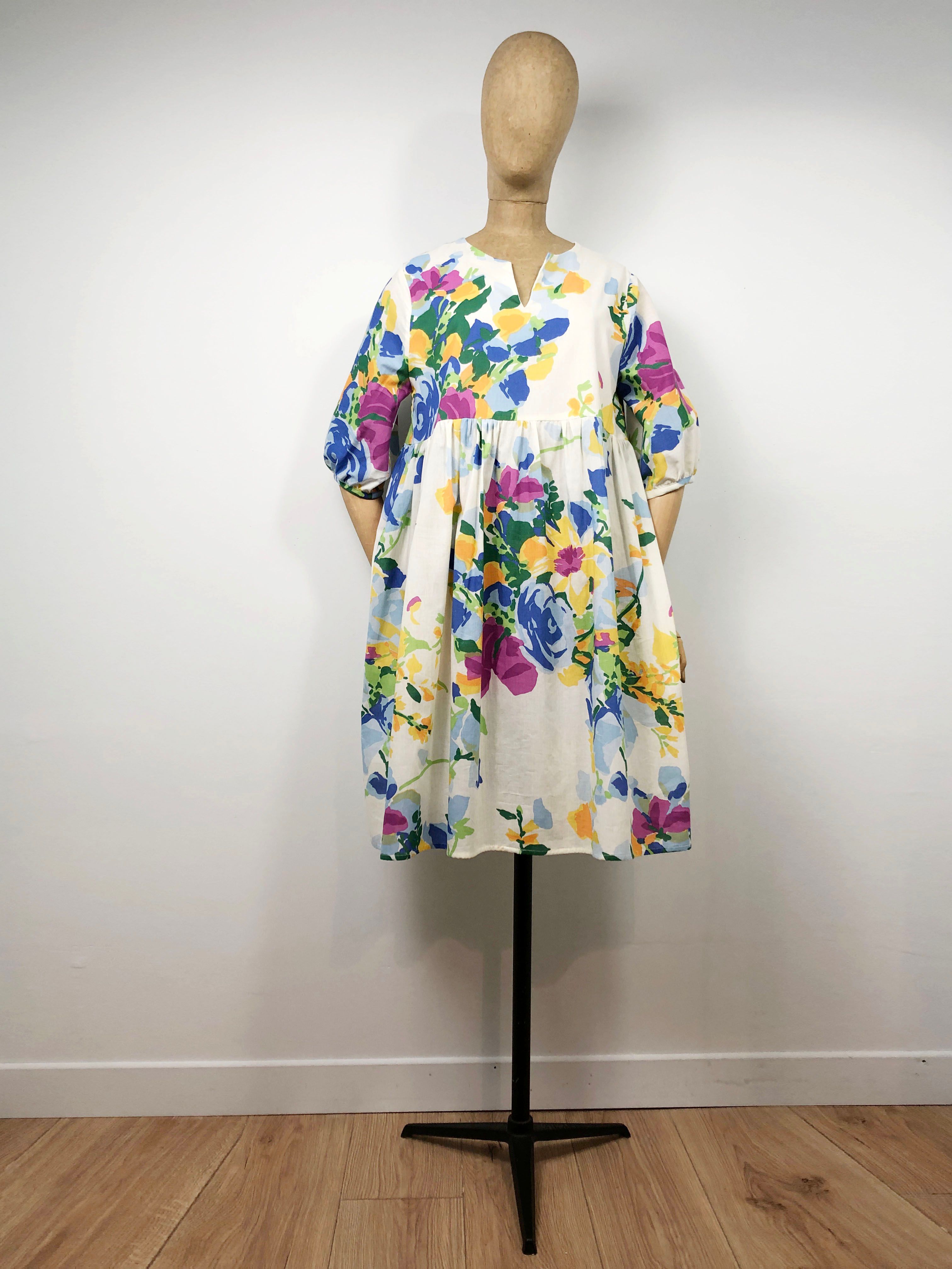 Robe ENGLISH GARDEN en coton imprimé