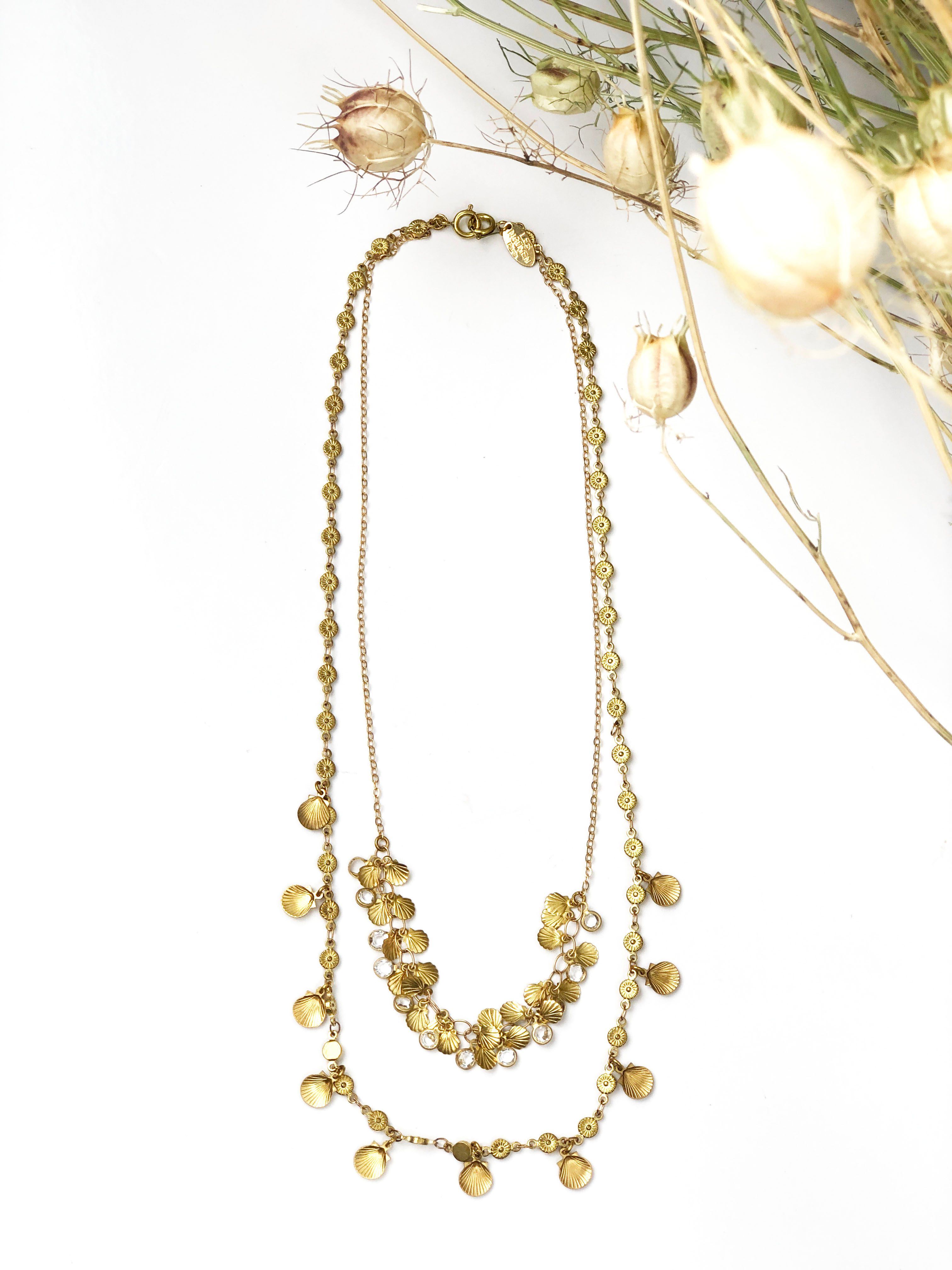 Collier double rang «TRESOR MARIN »