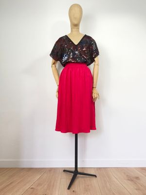 Jupe  midi plissée PINKO rose fushis