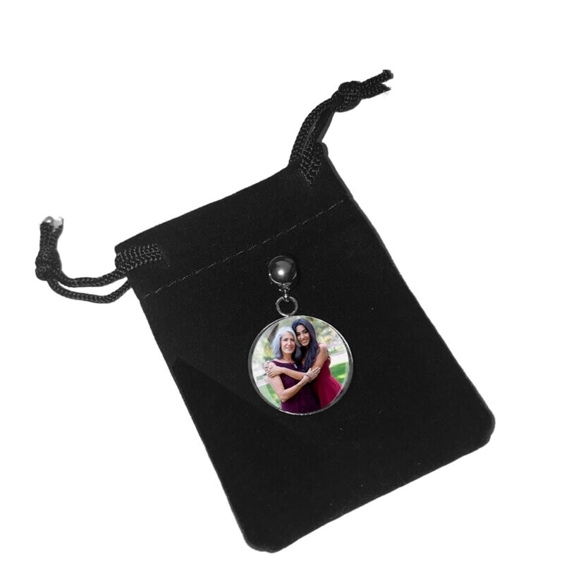 Silver Stainless Steel “Pandora Style” Photo Charm