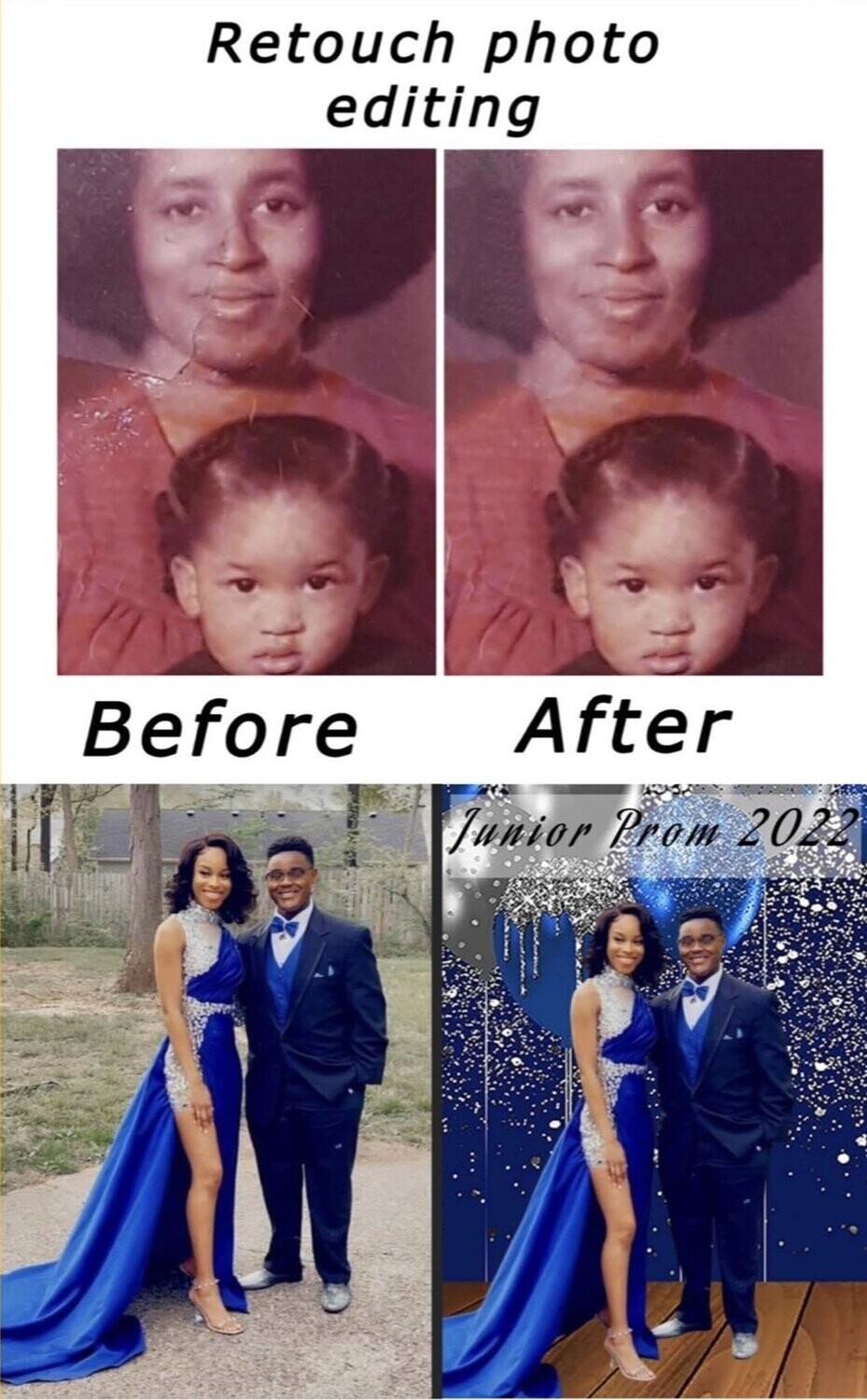Photo Enhancement Retouch for Keychains, Sneaker Charms or Ornaments