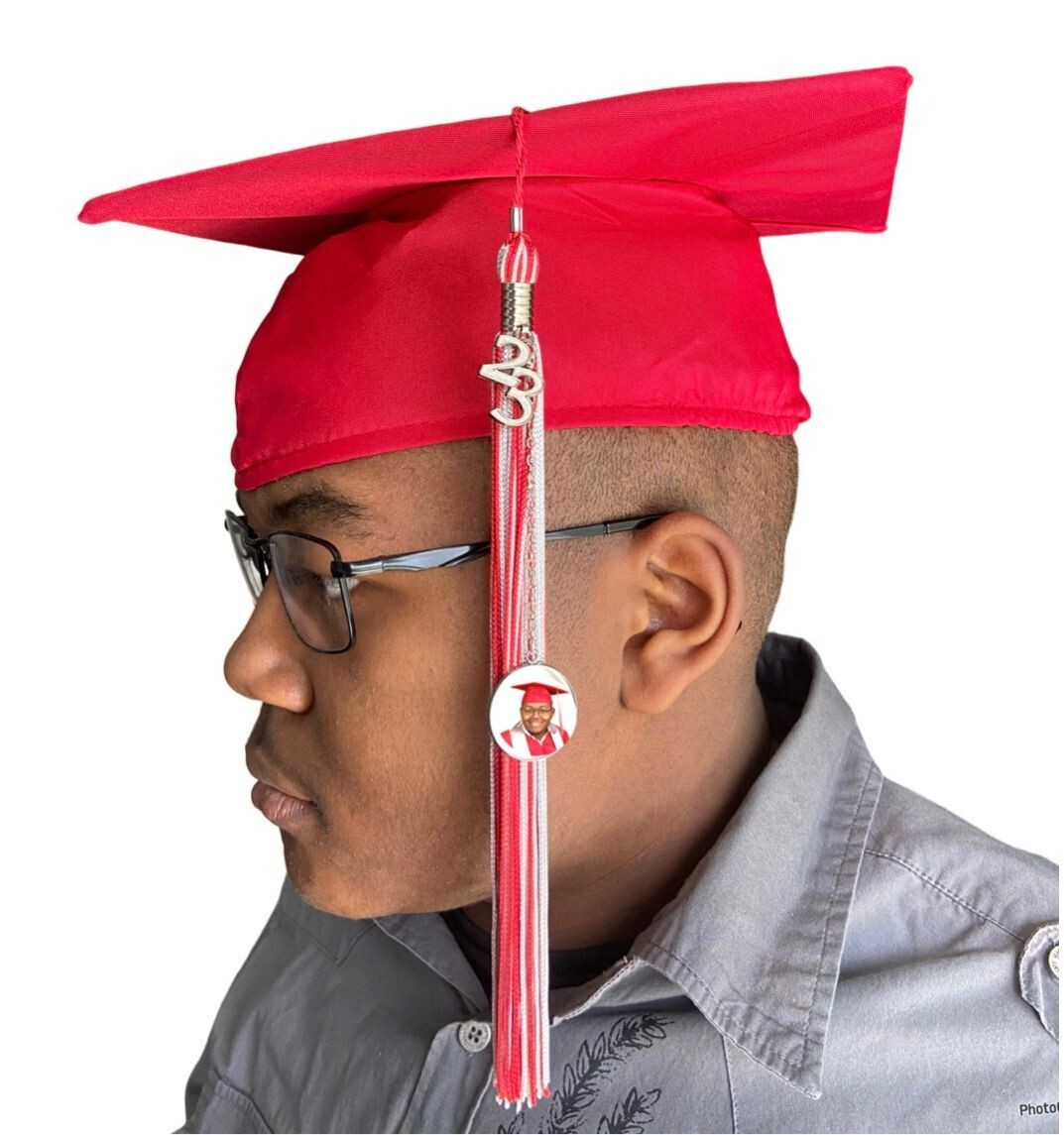 Graduation Cap Photo Charm