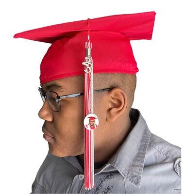 Graduation Cap Photo Charm