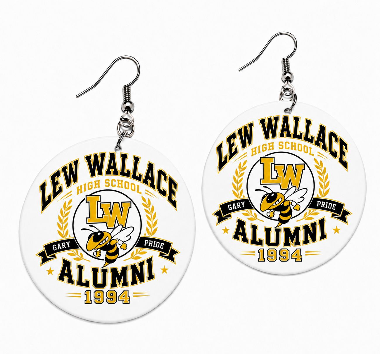 Lew Wallace Photo Earrings