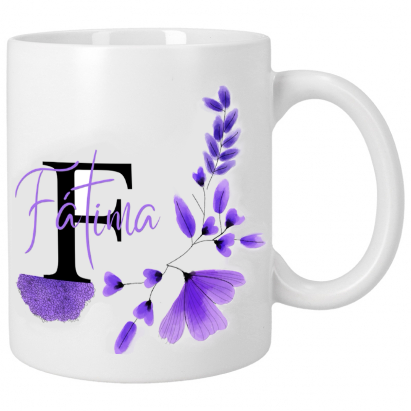 Taza personalizada con inicial