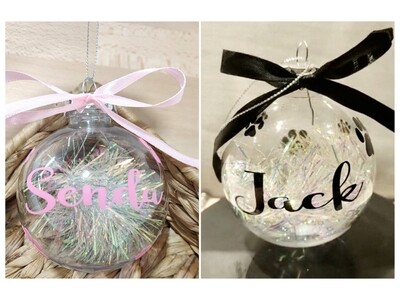 Bola navidad personalizada mascota