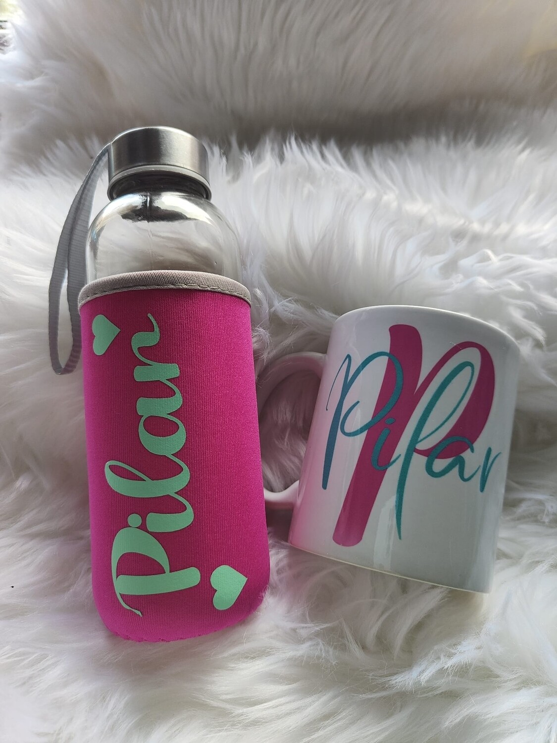 Pack regalo personalizado Botella+taza