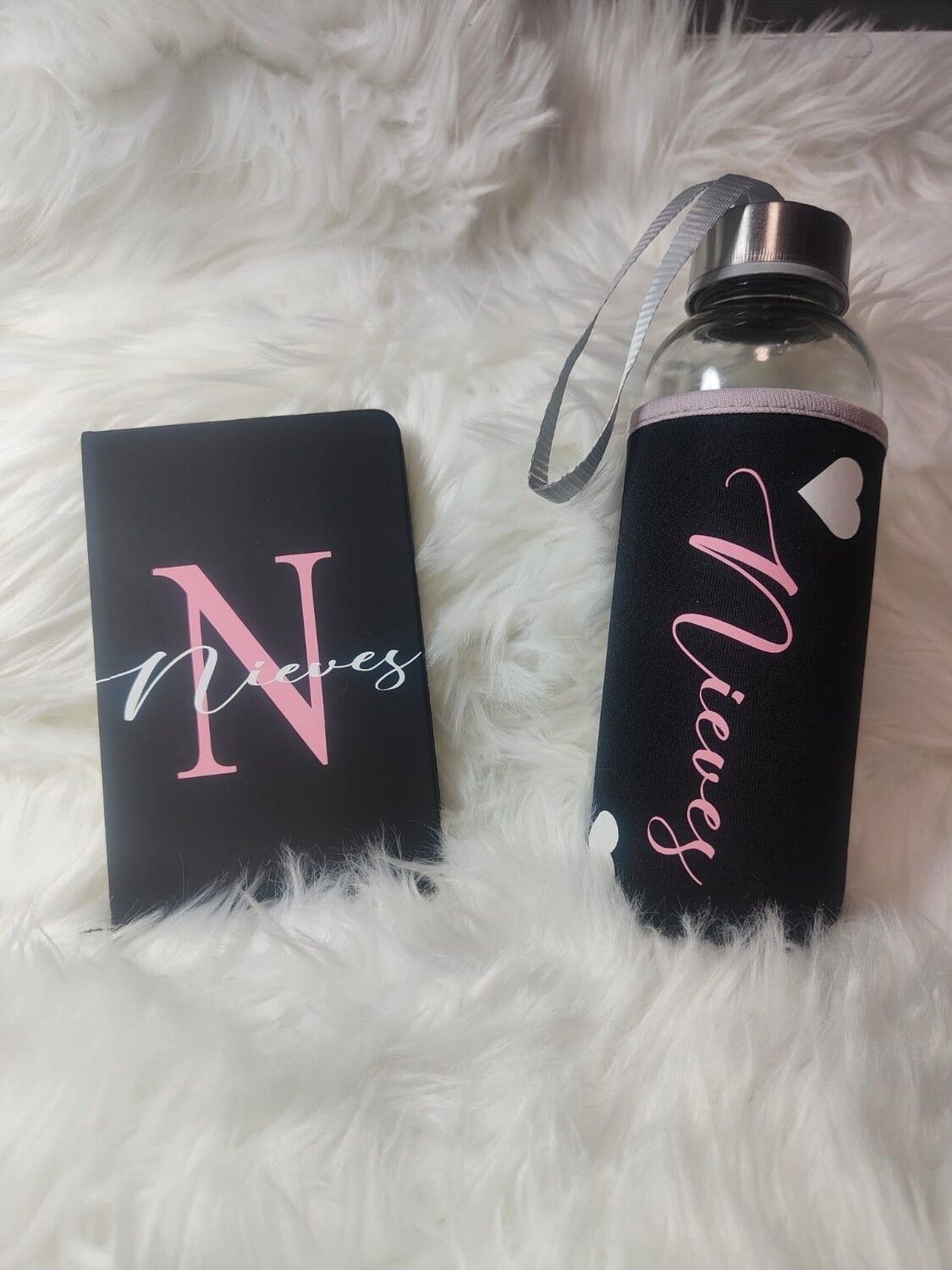 Pack regalo personalizado Botella+libreta