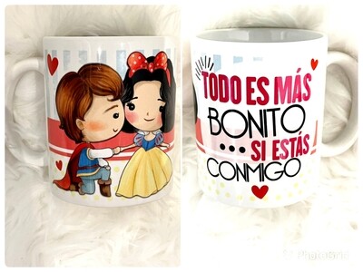 Taza San Valentín Blancanieves