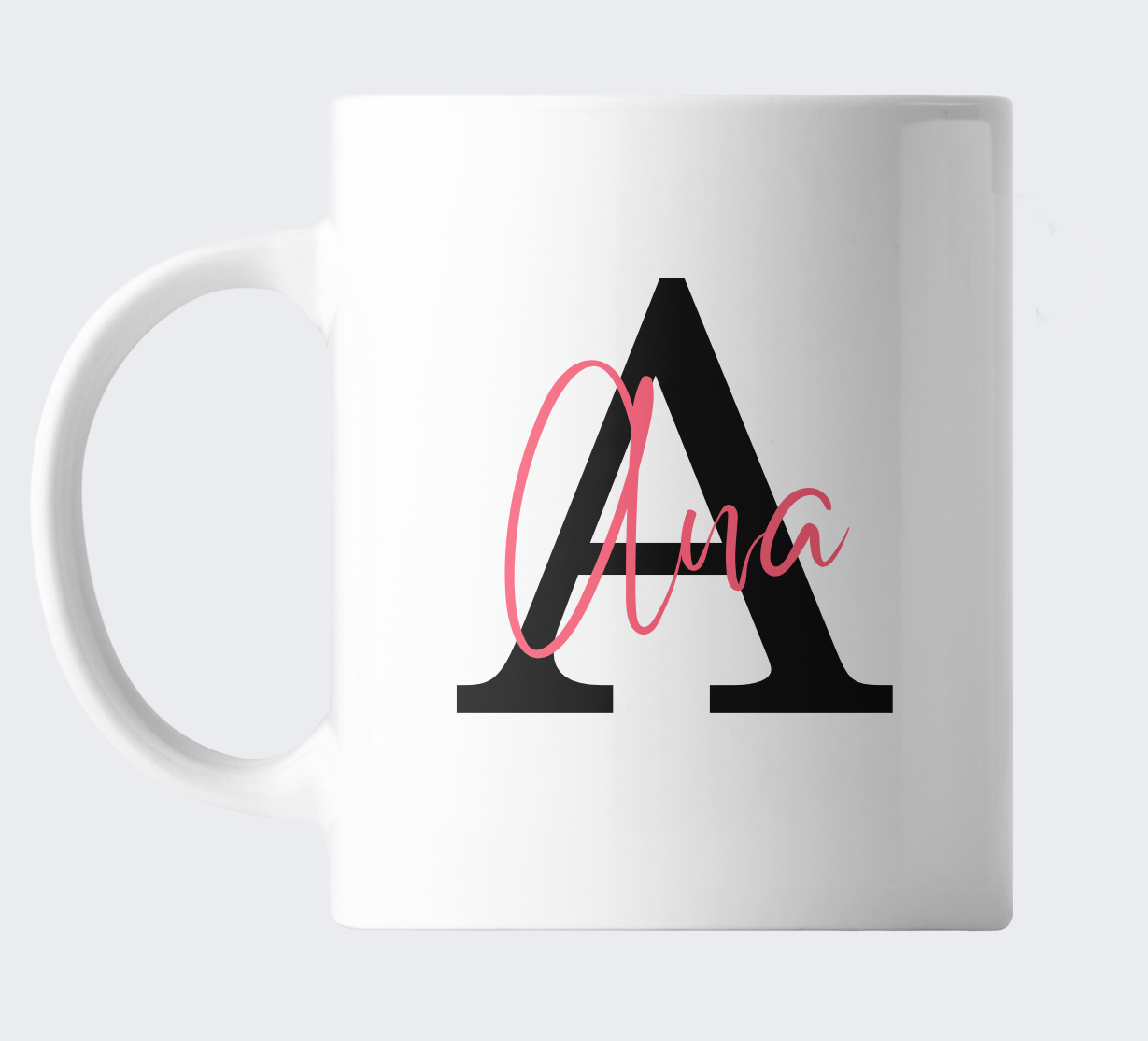 Taza inicial con nombre