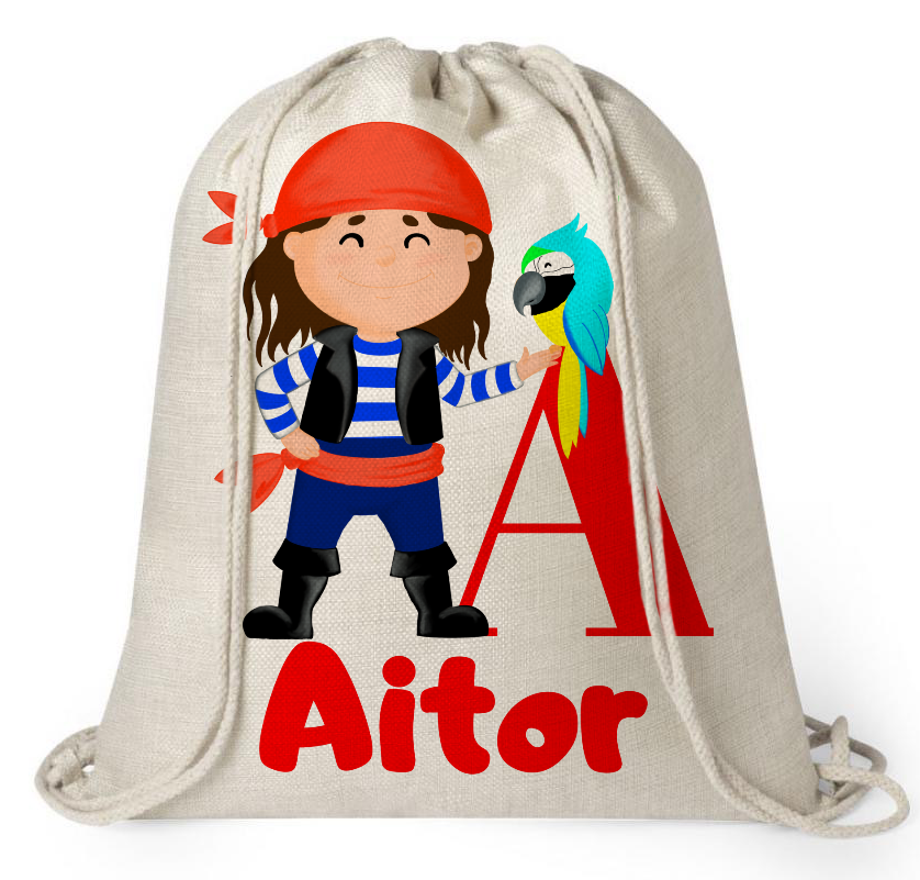 Mochila personalizada Vuelta al Cole Pirata