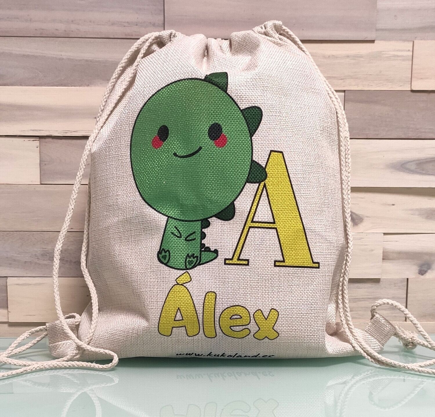 Mochila personalizada Vuelta al Cole Dinosaurio