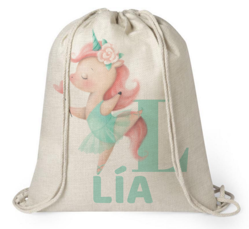 Mochila personalizada Vuelta al Cole Unicornio 