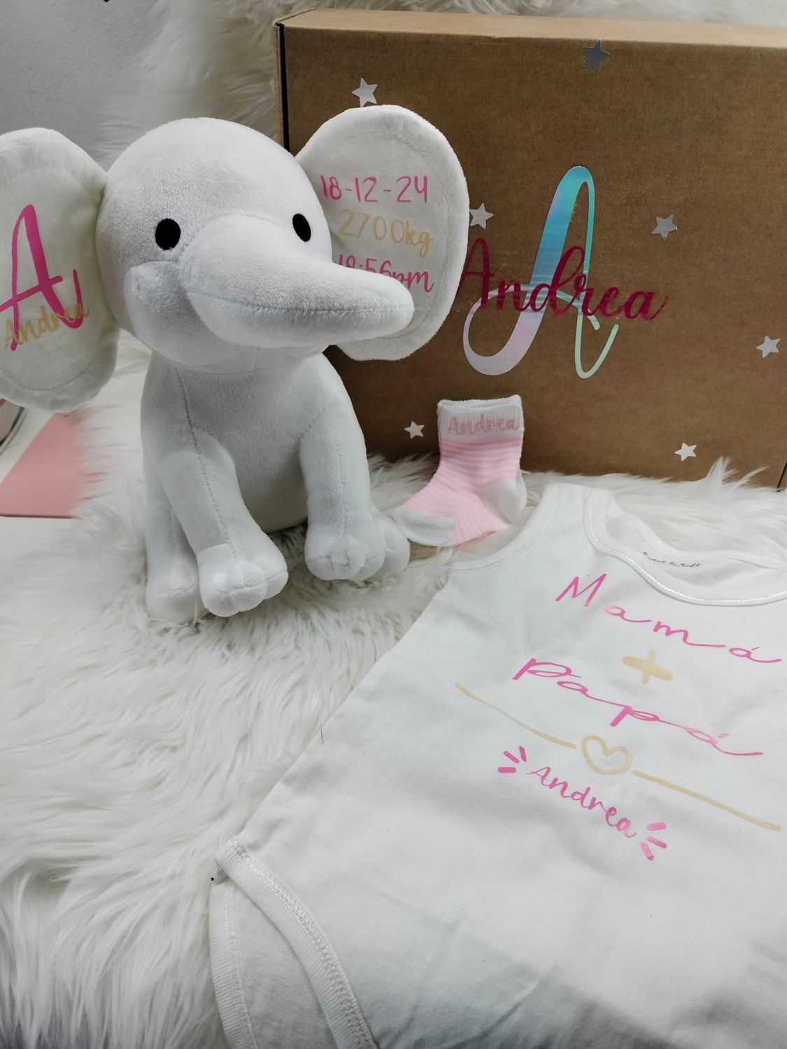 Pack regalo  bebé personalizado