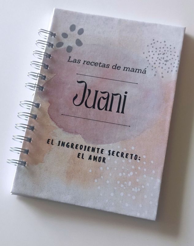 Libro recetas Mamá Personalizado