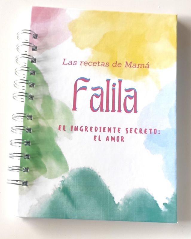 Libro recetas Mamá Personalizado