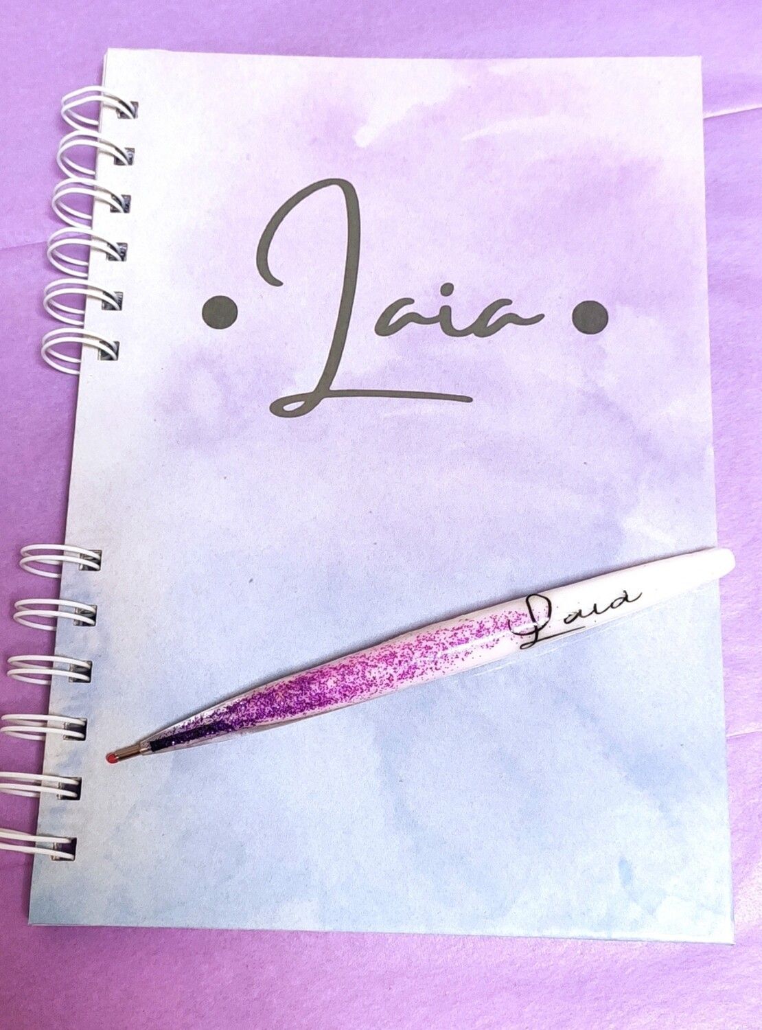 Pack regalo personalizado Libreta+Boli resina