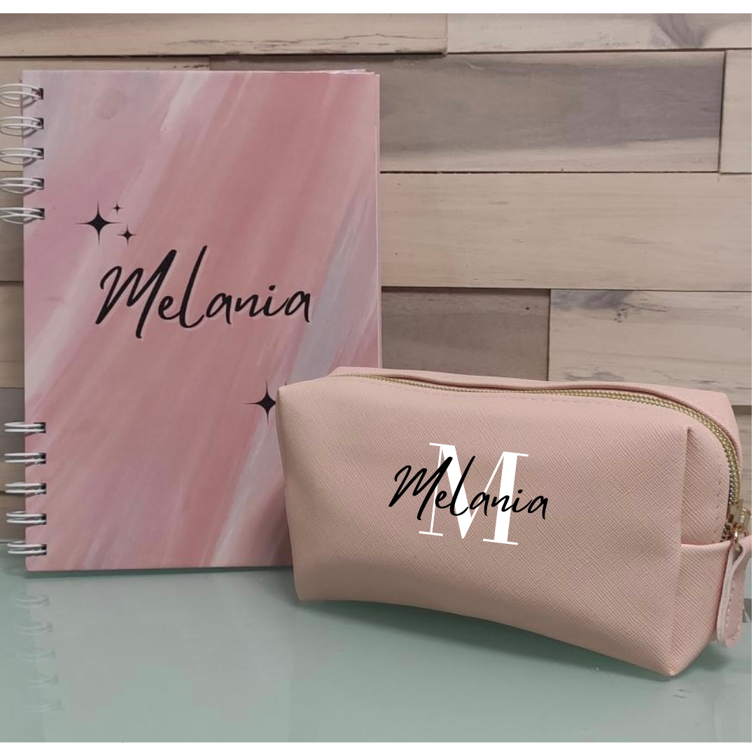 Pack regalo personalizado Libreta+Neceser