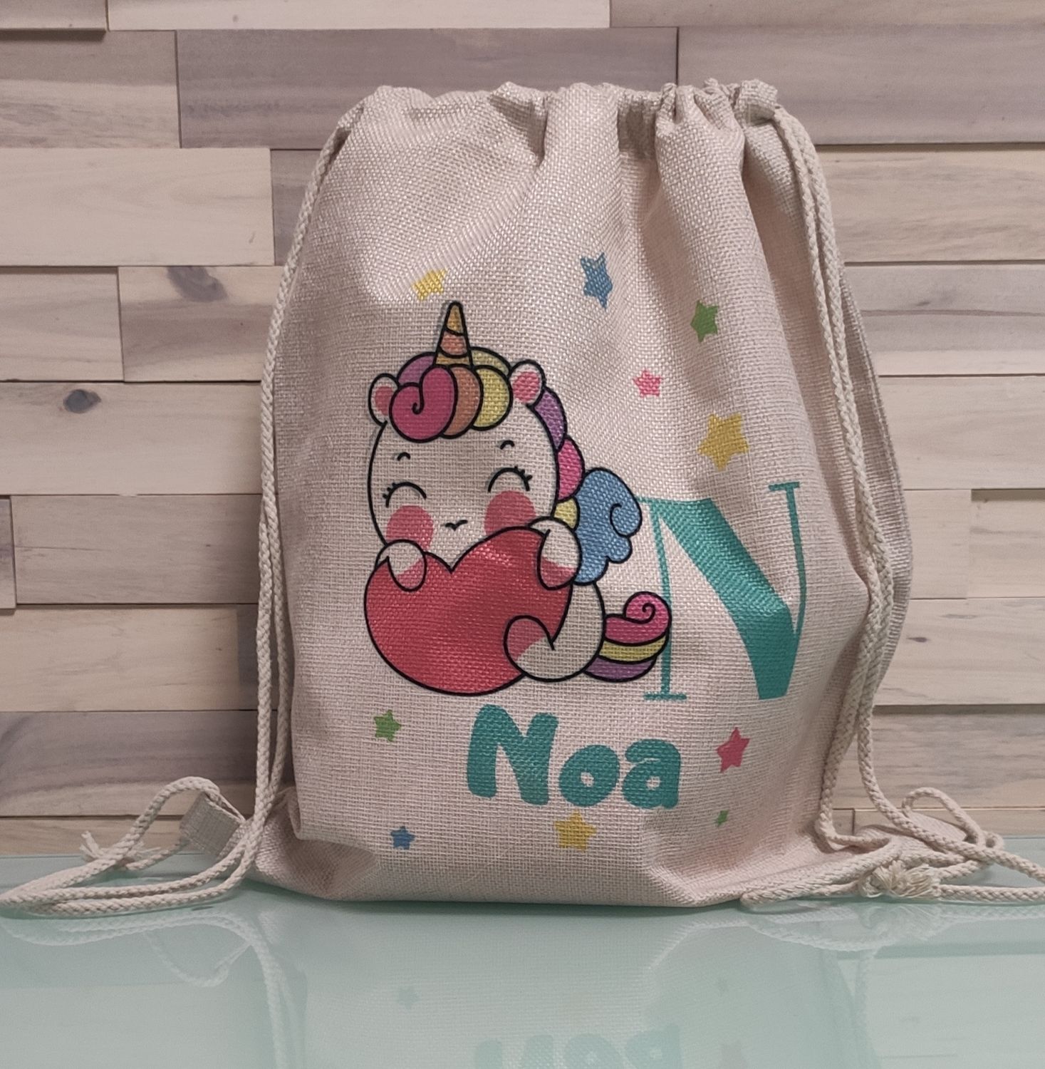 Mochila personalizada Vuelta al Cole Unicornio