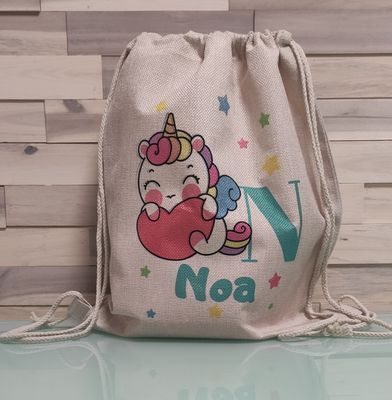 Mochila personalizada Vuelta al Cole Unicornio